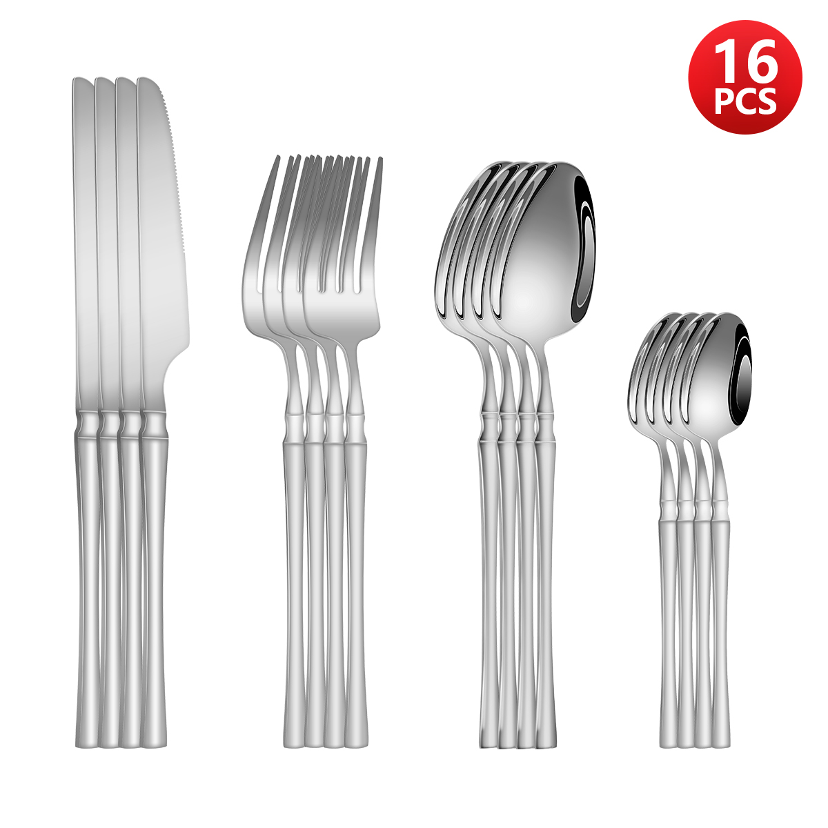 Kitchen Appliances Luxury - Set di posate in acciaio inossidabile