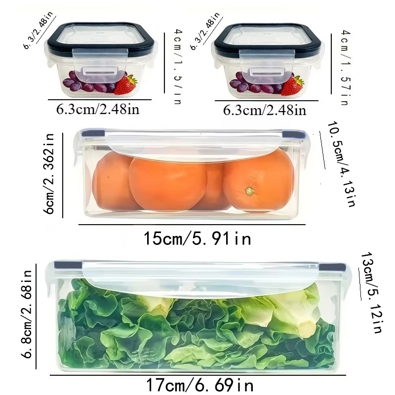 Set da 8 Pezzi: 4 Contenitori  - Kitchen Appliances Refrigerators recensione e prezzo